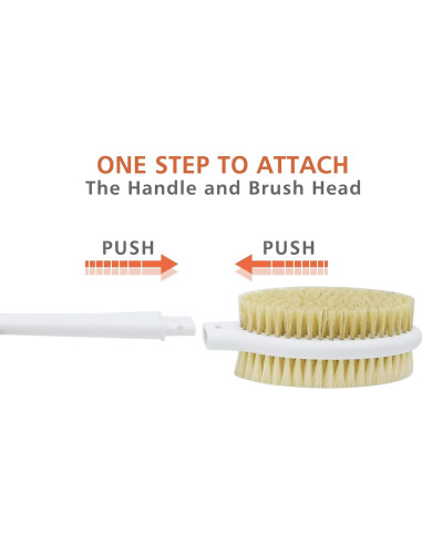 Cepillo de Ducha Honomo Doble Cara Mango Extra Largo 52 cm