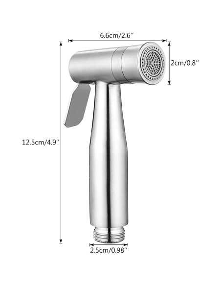 Rociador de Bidet Soosi Acero Inoxidable Doble Modo Rociador de Bidet Soosi Acero Inoxidable Doble Modo