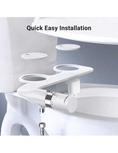 Bidet Doble Boquilla WATERLACE Ultra Delgado Blanco