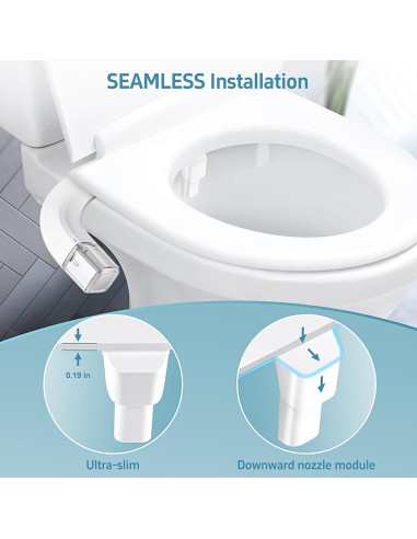 Accesorio de Bidet Shineforu Ultra Delgado Doble Modo