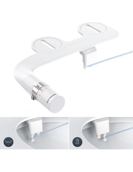 Bidet Doble Boquilla WATERLACE Ultra Delgado Blanco