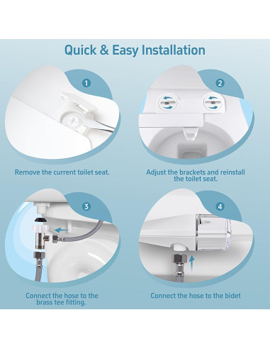 Accesorio de Bidet Shineforu Ultra Delgado Doble Modo