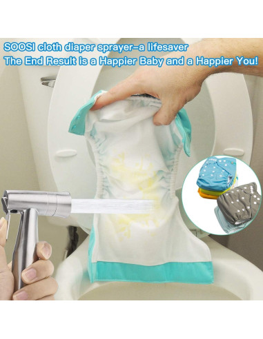 Rociador de Bidet Soosi Acero Inoxidable Doble Modo