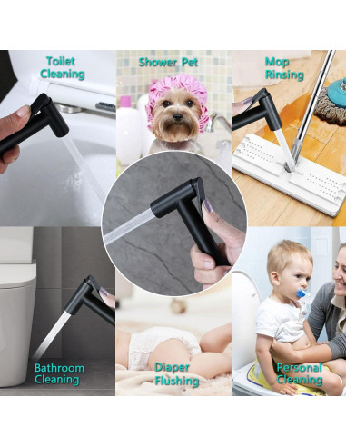 Rociador de Bidet BARROCK HBS-05MB Agua Caliente y Fría