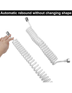 Manguera de Bidet Flexible Coufce 3m PU Blanca Accesorio Baño 2