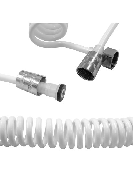 Manguera de Bidet Flexible Coufce 3m PU Blanca Accesorio Baño