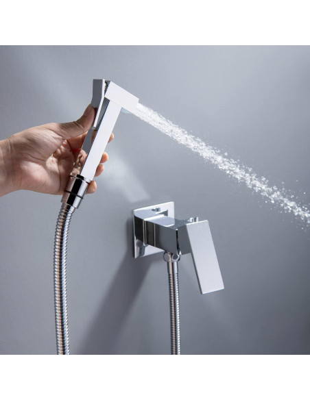 Rociador de Bidet de Mano Gaosin Cromo Agua Caliente y Fría Rociador de Bidet de Mano Gaosin Cromo Agua Caliente y Fría