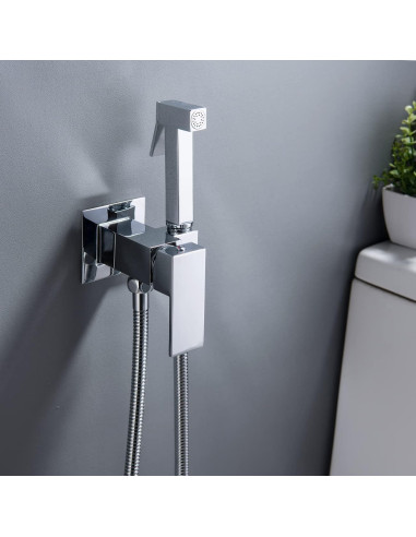 Rociador de Bidet de Mano Gaosin Cromo Agua Caliente y Fría