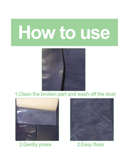 Cinta de Reparación Plástica Vensovo 10,16cm x 32,92m Cinta de Reparación Plástica Vensovo 10,16cm x 32,92m