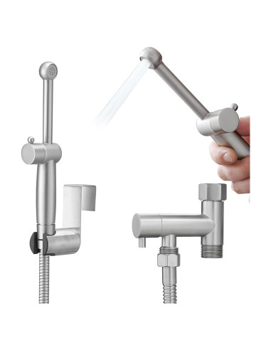 Juego de Rociador de Bidet BATHLAVISH Latón Oro Cepillado