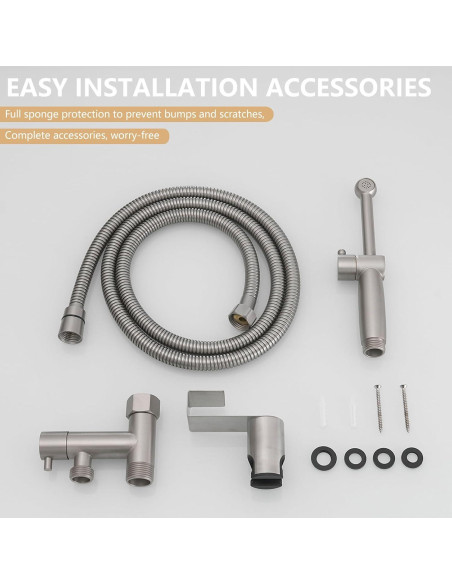 Juego de Rociador de Bidet BATHLAVISH Latón Oro Cepillado Juego de Rociador de Bidet BATHLAVISH Latón Oro Cepillado