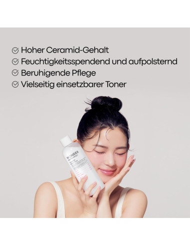 Toner Hidratante TONYMOLY Wonder Ceramide 500 ml Piel Saludable