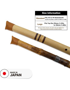 Gorra de cuero genuino Utaguchi para Shakuhachi - Camel 2