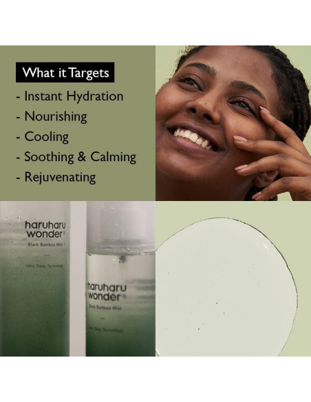 Haruharu Wonder Mist Hidratante 150 ml - Bambú Negro