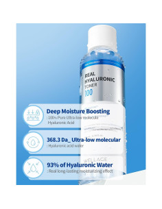 Tónico Hidratante WELLAGE 200ml - Ácido Hialurónico 93% 2