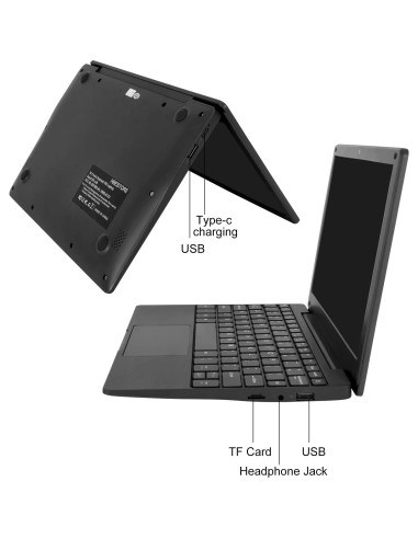 Laptop Mini HBESTORE 10.1" Android 12.0 2GB RAM 64GB EMMC