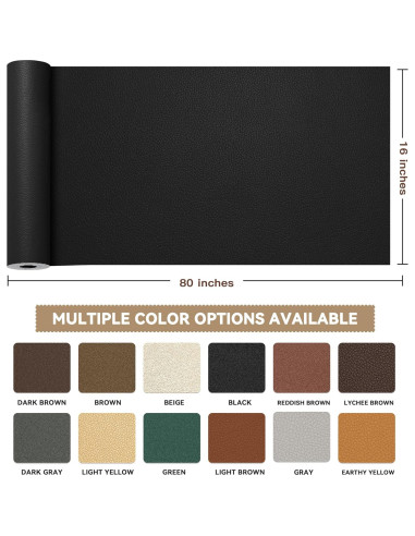 Cinta de Reparación de Cuero TIANLDD 40,6x203,2 cm Autoadhesiva