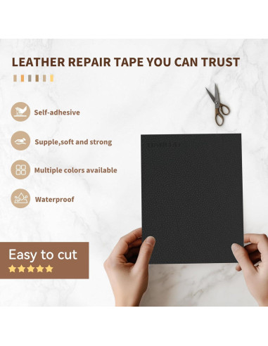 Cinta de Reparación de Cuero TIANLDD 40,6x203,2 cm Autoadhesiva