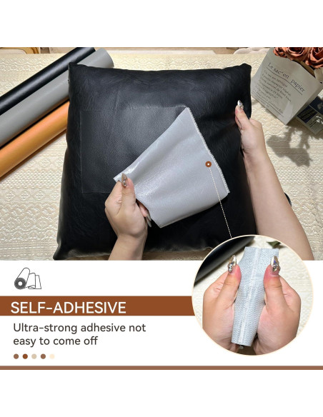 Cinta de Reparación de Cuero TIANLDD 40,6x203,2 cm Autoadhesiva