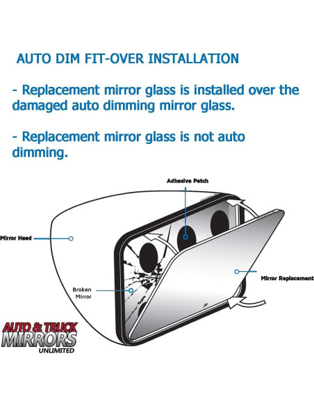 Cristal de Espejo Lado Pasajero Chrysler Pacifica 2017-2022