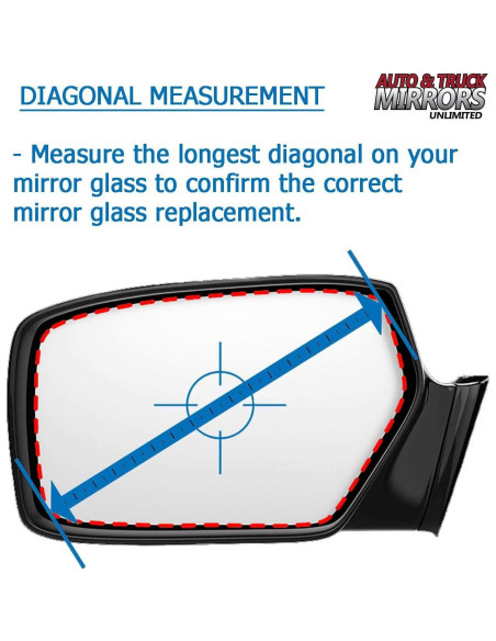 Cristal de Espejo Lado Pasajero Chrysler Pacifica 2017-2022