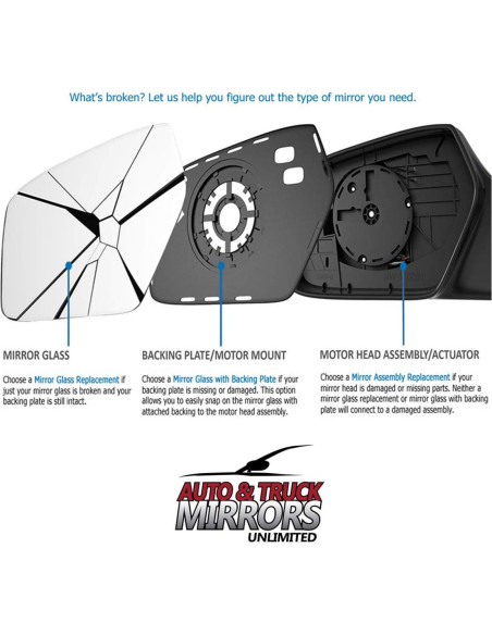 Cristal de Espejo Lado Pasajero Chrysler Pacifica 2017-2022