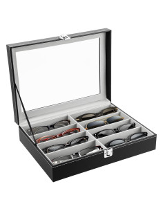 Caja de Almacenamiento para Gafas MYFULLY 8 Compartimentos
