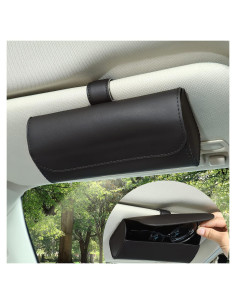 Soporte de Gafas Accmor para Visera de Coche Negro