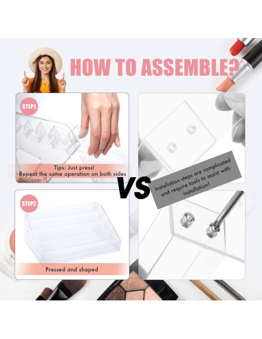 Organizador de Esmaltes y Gafas ALUYUYO 7 Niveles 30x29.5cm