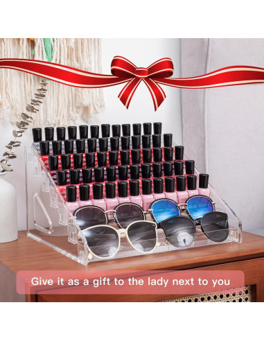 Organizador de Esmaltes y Gafas ALUYUYO 7 Niveles 30x29.5cm