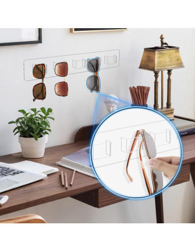 Organizador de Gafas de Sol Douildhaiy 5 Ranuras Transparente