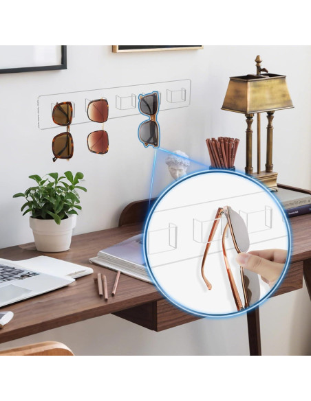 Organizador de Gafas de Sol Douildhaiy 5 Ranuras Transparente