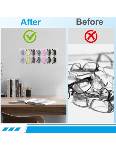 Organizador de Gafas de Sol Douildhaiy 5 Ranuras Transparente