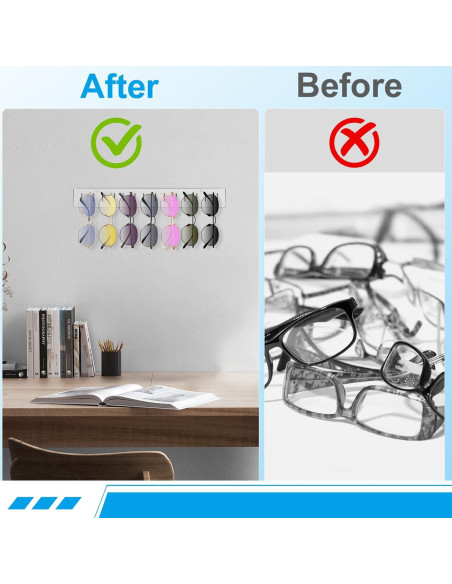 Organizador de Gafas de Sol Douildhaiy 5 Ranuras Transparente