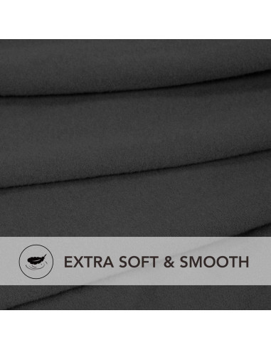 Cubiertas de Sofá Seccional PureFit Gris Oscuro 2 Pcs