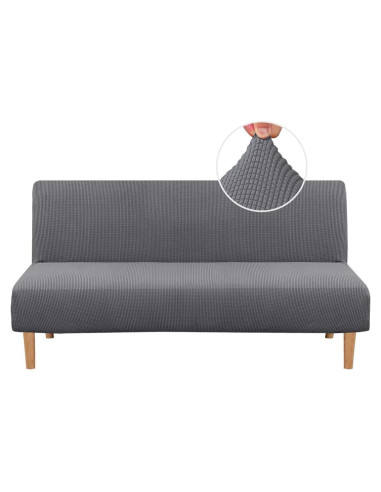 Funda de Futón Estirable H.VERSAILTEX Gris Jacquard 1 Pieza