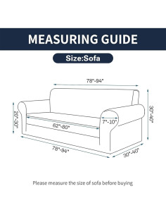 Funda elástica para sofá 3 cojines Cupuamon negra 2