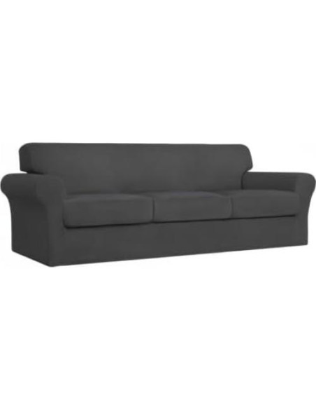 Funda de Sofá Easy-Going Grande Elástica Spandex Gris