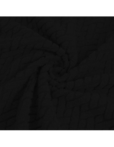 Funda de Sofá Jacquard Easy-Going Negra 1 Pieza Antideslizante