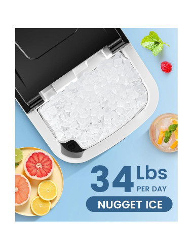 Máquina de Hielo Nugget COWSAR 15.42kg/día Compacta