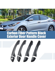 Cubierta de Manija de Puerta Exterior ABS X AUTOHAUX para Hyundai Elantra 2017-2020 2