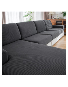Funda de Sofá QIANMEW Gris Oscuro Lavable y Resistente