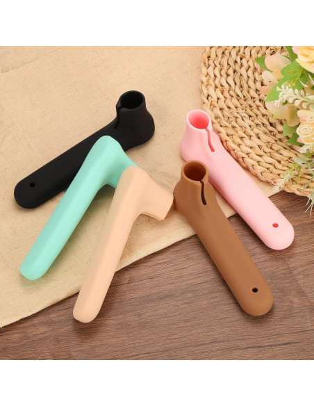 Fundas de Mango de Puerta Silicona uxcell 2 Pcs Antiestática