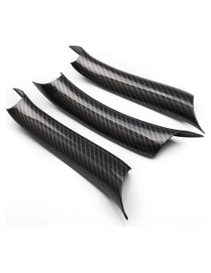 Cubierta de Manija de Puerta Interior BMW X5/X6 3 Pcs Fibra Carbono