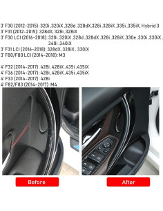 Cubiertas de Manija de Puerta Jaronx para BMW 3 y 4 - 2 Piezas 2