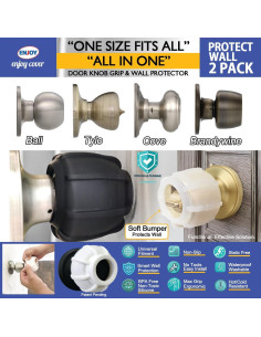 Agarre de Manija de Puerta Cubierta Disfrutar - Silicona 2 Pzas 2