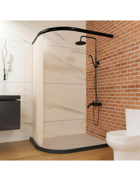 Barrera de Agua para Ducha Raycity 3,30 cm Negro 2,13 cm