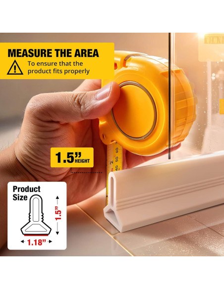 Barrera de Ducha Hippo Dam 170 cm Blanca - Protector Agua