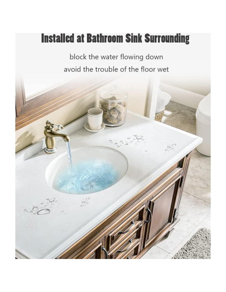 Tira de Agua de Silicona Eohmay 198 cm para Ducha y Fregadero