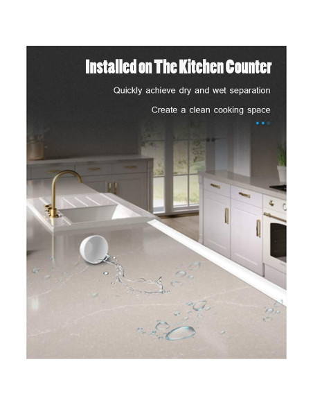 Tira de Agua de Silicona Eohmay 198 cm para Ducha y Fregadero